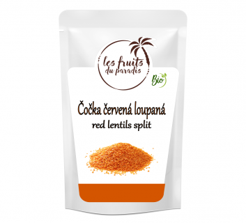 Lentilles rouges décortiquées biologiques 500 g